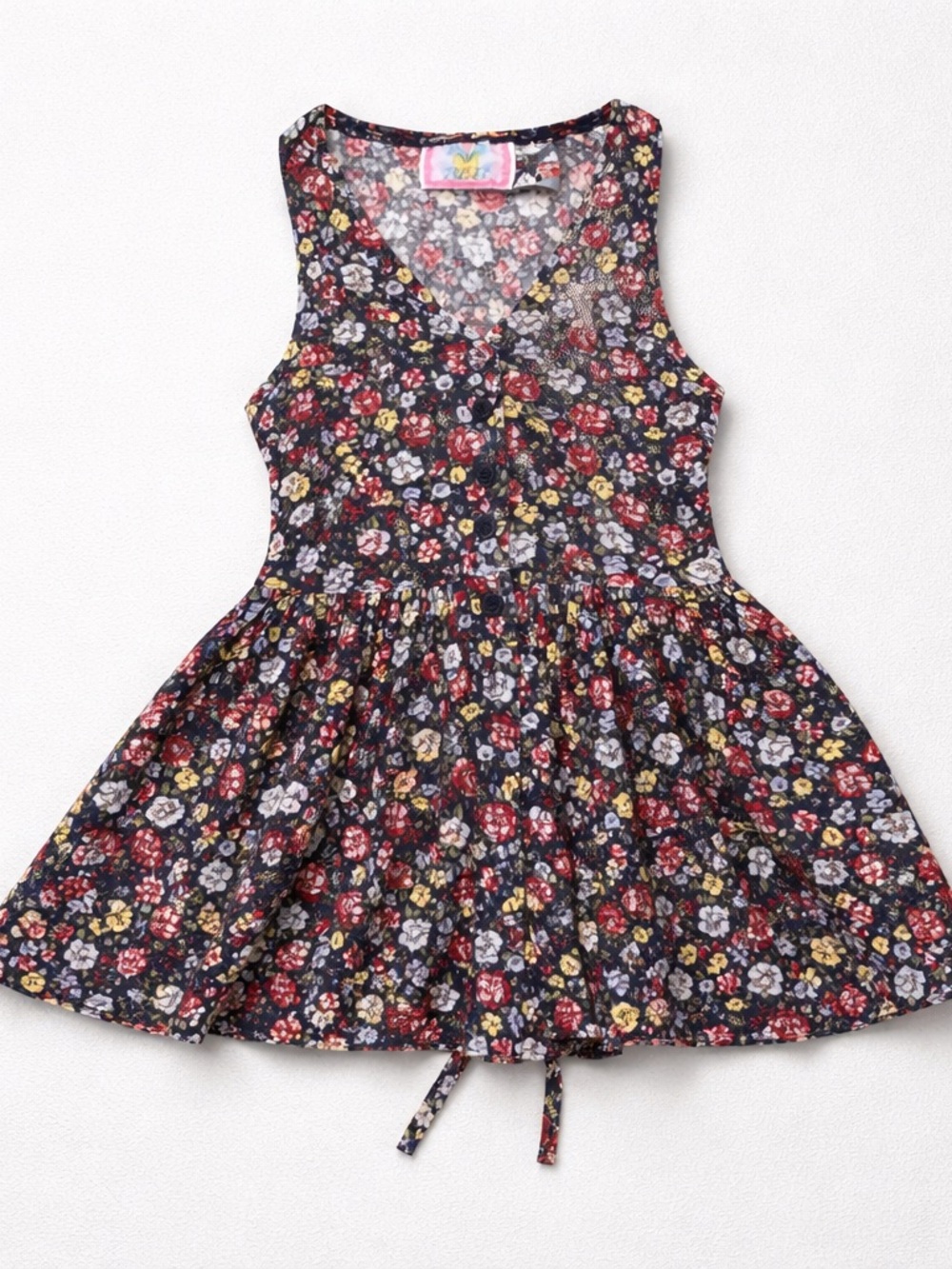 Tulip Vintage Size 4 Kids Floral Sleeveless Dress